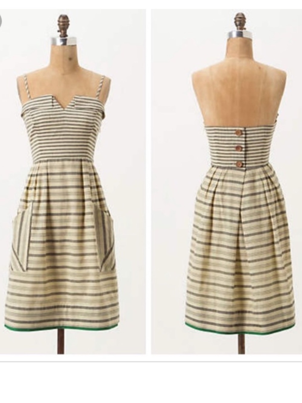 Maeve Changing Stripes Strapless Dress